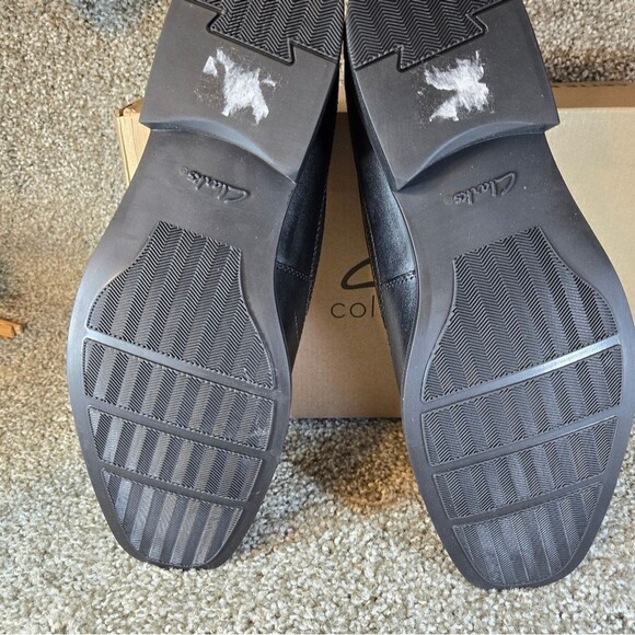 Clarks Mens Tilden Free Black Leather NEW Size 13 - Picture 3 of 8